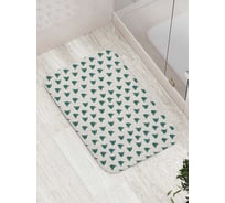 Противоскользящий коврик для ванной комнаты и туалета JOYARTY "Ёлочки танцуют" 52x77 см bath_427876