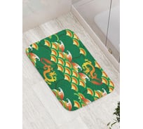 Противоскользящий коврик для ванной комнаты и туалета JOYARTY "Огненные драконы" 52x77 см bath_428058