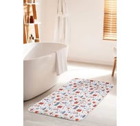 Противоскользящий коврик для ванной комнаты и туалета JOYARTY "Праздничный котик" 60x100 см bath_427875_60x100