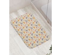 Противоскользящий коврик для ванной комнаты и туалета JOYARTY "Праздничный лис" 52x77 см bath_427891