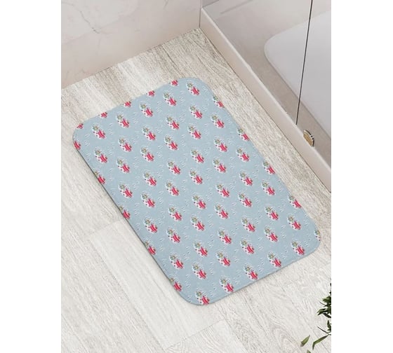 Противоскользящий коврик для ванной комнаты и туалета JOYARTY "Прогулка котиков" 60x100 см bath_427892_60x100 1