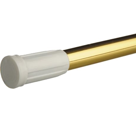 Карниз для ванной MELODIA  110-200 см AL золото д.22/19 мм INTERLOCK 28392