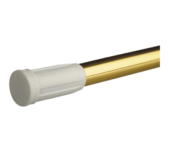 Карниз для ванной MELODIA  110-200 см AL золото д.22/19 мм INTERLOCK 28392