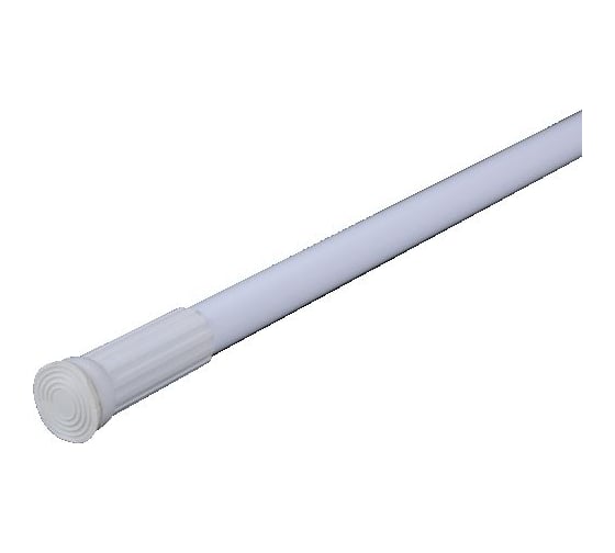 Карниз для ванной MELODIA 110-200 см, белый д.22/19мм INTERLOCK 28381