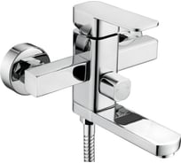 Смеситель для ванны LEDEME картридж диаметр 35 мм, излив 180 мм, дивертор в корпусе, керамика L3233 89280