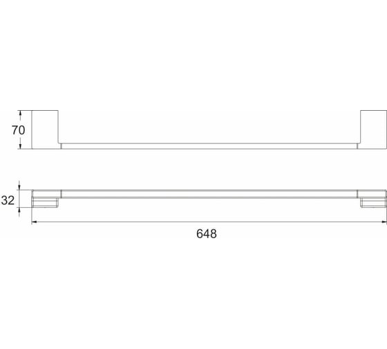 Полотенцедержатель Rose трубчатый RG1817T