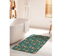 Противоскользящий коврик для ванной комнаты и туалета JOYARTY "Рождественское настроение" 60x100 см bath_427907_60x100