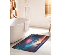 Противоскользящий коврик для ванной комнаты и туалета JOYARTY "Салют зимой" 60x100 см bath_427874_60x100