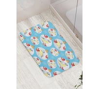 Противоскользящий коврик для ванной комнаты и туалета JOYARTY "Синицы на ветке" 52x77 см bath_427893