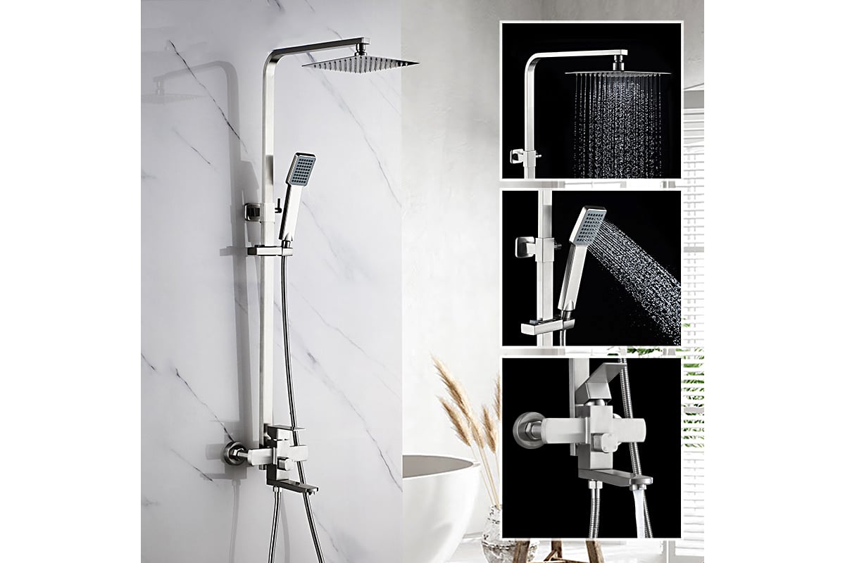 Душевая система Ledeme с тропическим душем, смесителем и изливом L72433 ...