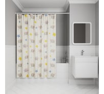Штора для ванной IDDIS 200x180 см, полиэстер BA01P18i11