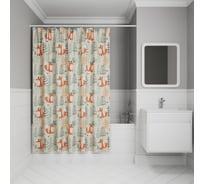 Штора для ванной IDDIS 200x180 см, полиэстер BA04P18i11