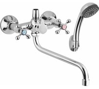 Смеситель для ванны Aquakratos с круглым изливом, двухвентильный AK0092
