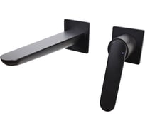 Смеситель встраиваемый настенный Bronze de Luxe АЙКОН матовый черный 7006CB