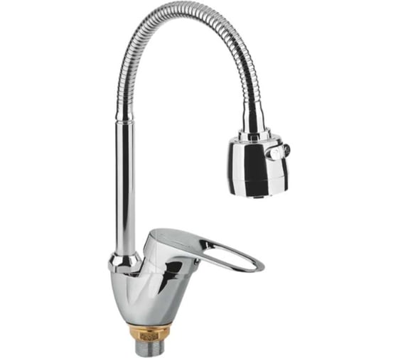 Смеситель для кухни Aquakratos 40 мм, на гайке, с гибким изливом AK0420 1