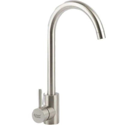 Смеситель для кухни Aquakratos из нержавеющей стали, с высоким поворотным изливом AK0336