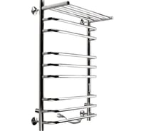 Электрический полотенцесушитель с полкой INDIGO Brace Lux electro 70/40 таймер, скр.монтаж, унив.подкл.R/L, полиров. LCBLE70-40PRt
