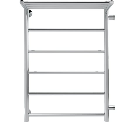 Водяной полотенцесушитель с полкой INDIGO Line н.р.1" 70/40 м/о 60 бок.подкл.справа к-2, полиров. LLSHSW70-40R-б/п-60