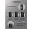 Электрический полотенцесушитель INDIGO Sky electro 150/17 таймер, скрытый провод справа, черный муар LSKE150-17BRRt 9
