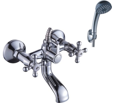 Смеситель для ванны Эверест с коротким изливом и поворотным переключателем для душа B30-333