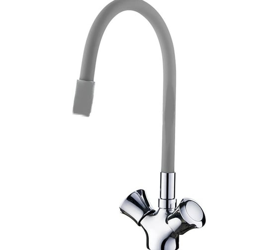 Смеситель для кухни LEDEME гибкий шланг, серый , L4022-9 808283