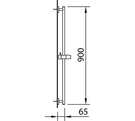 Штанга для душа Clever STYLE 19x900 99622