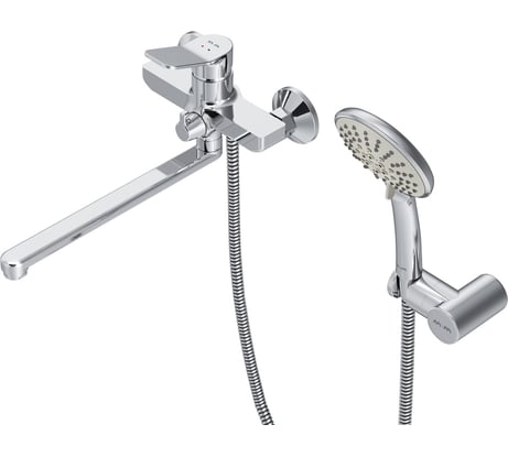 Смеситель для ванны и душа AM.PM X-Joy излив 300 мм, душевой набор, хром, F85A95000