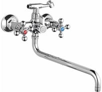 Смеситель Potato для ванны двуручный с длинным изливом P2661