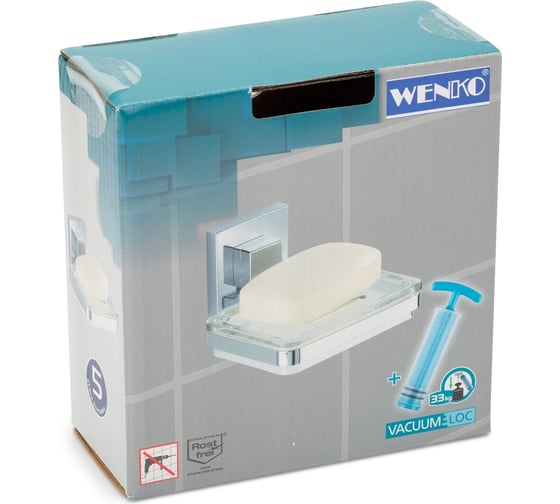 Мыльница Vacuum-Loc Quadro WENKO 22681100