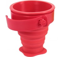 Складной стаканчик BRADEX силиконовый, красный TK 0434