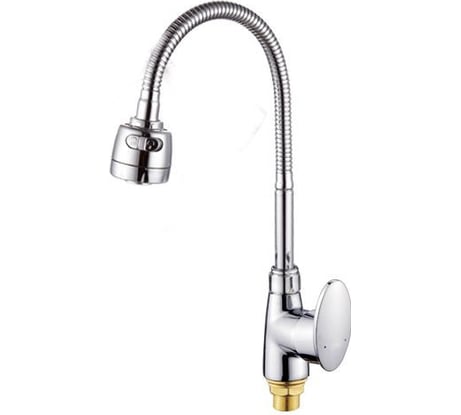 Смеситель для кухни Potato с гибким изливом и возможностью регулировки положения излива P5812