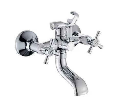 Смеситель Potato для ванны с коротким изливом и поворотным переключателем для душа P3054-7