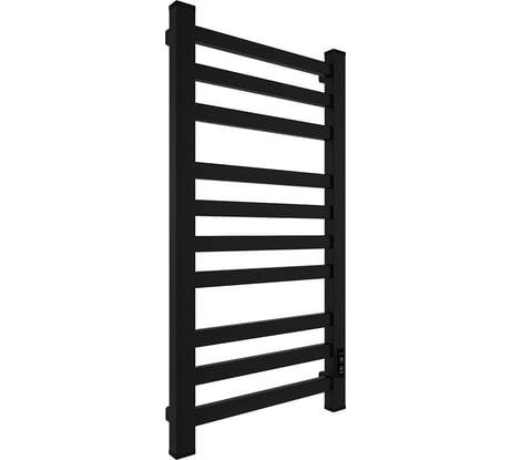 Электрический полотенцесушитель Teymi Modern П(3+4+3) 50x100, квадратный профиль, с таймером, черный матовый E90107 ЦБ-00268991