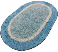 Коврик Аквалиния Стандарт овальный, голубой, 50x80 см pr-12