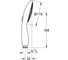 Ручной душ GROHE Power&Soul 115, 2 режима струи, белая луна 27671LS0 2