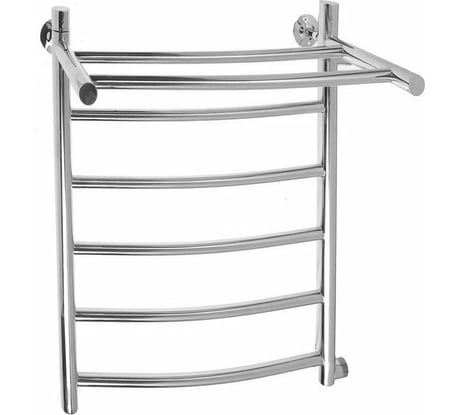 Полотенцесушитель ТЕМАРК Классика с полкой (КП-11) 600х900 D32/18 мм (перекладина дугообразная, нижнее подключение) 24602