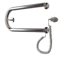 Электрический полотенцесушитель ТЕМАРК П-образный (П-2) (500х500) D25 мм (подключение направо) 26127