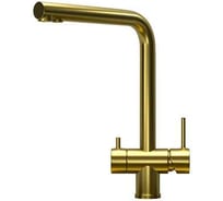 Смеситель для кухонной мойки GRANULA 7011, золото сатин