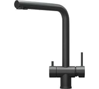 Смеситель для кухонной мойки GRANULA 7011, черный матовый