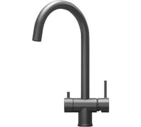 Смеситель кухонный GRANULA Kitchen Space 7104, ГРАФИТ МАТОВЫЙ