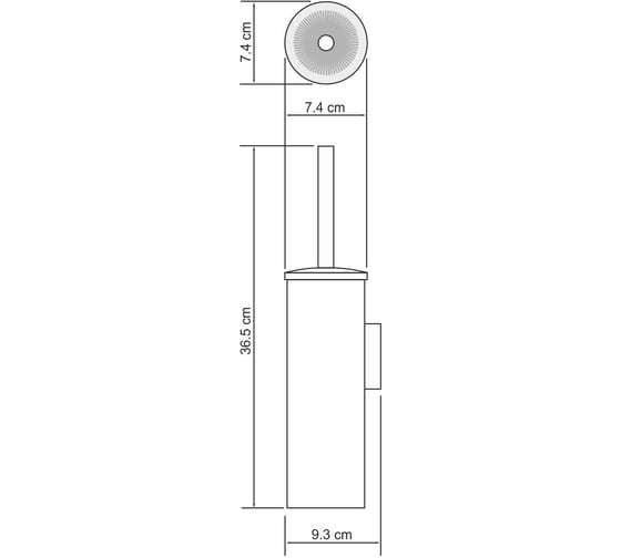 Подвесная щетка для унитаза WasserKraft K-1087BRUSHED GOLD