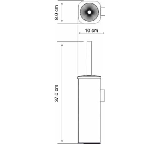 Подвесная щетка для унитаза WasserKraft K-1167White