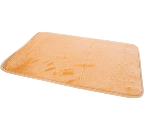 SIBO коврик для ванной 40*60 см, бежевый, полиэстер, подложка ПВХ SI31038