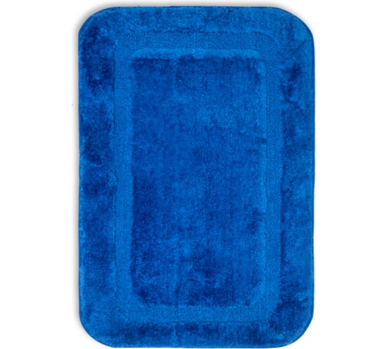 Коврик для ваннойм SIBO 50*80 MULTISOFT, микрофибра плюш, ворс 20мм, голубой SI31023
