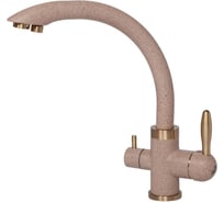 Смеситель Paulmark Essen для кухни песок-бронза две воды Es213001-302BR
