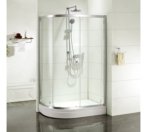 Дверки душевые IDDIS Mirro полукруглые глянцевый хром 120х80х185 см M70R128i23 1