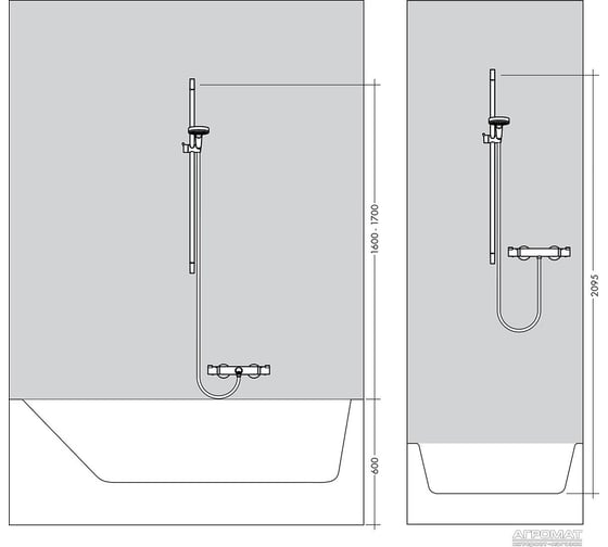 Душевой гарнитур Hansgrohe Raindance S 120 AIR 3iet 65 см 27886000 00000007912