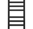 Полотенцесушитель электрический Teymi Modern П(3+3) 40x80, квадратный профиль, с таймером, черный матовый E90102 ЦБ-00268988 9
