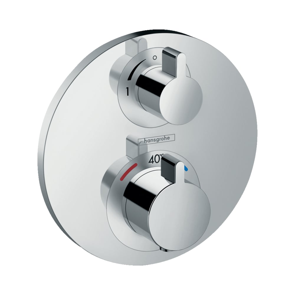 Термостат для душа Hansgrohe Ecostat S с запорным вентилем 15757000 ...