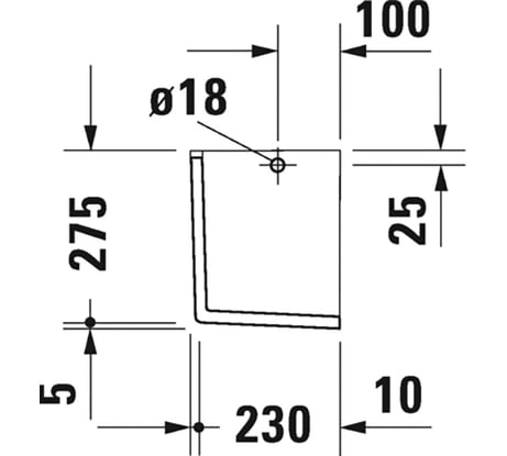 Полупьедестал Duravit Starck-3 для раковины 0865170000 00000004379